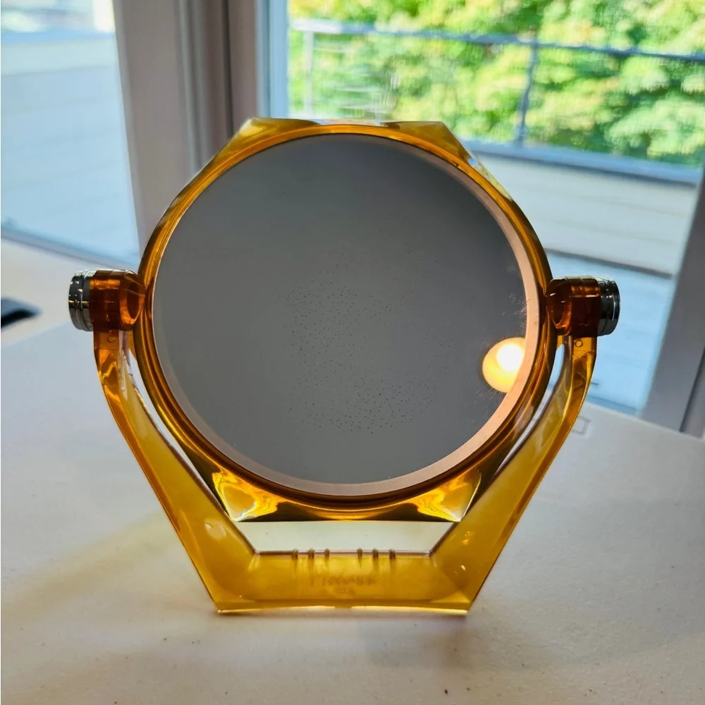 Vintage Mohawk USA Amber Vanity Mirror – Retro Mid-Century Style